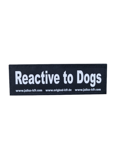 REACTIVE TO DOGS PATCH - SMALL (CUSTOM-MADE FOR SV GROUP)